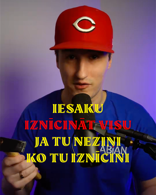 Iesaku iznīcināt visu, ja Tu nezini, ko Tu iznīcini!